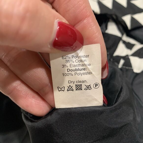 J. Crew Size 2 Skirt Geometric Triangle Jacquard Printed Short Pencil Women's - Picture 8 of 10